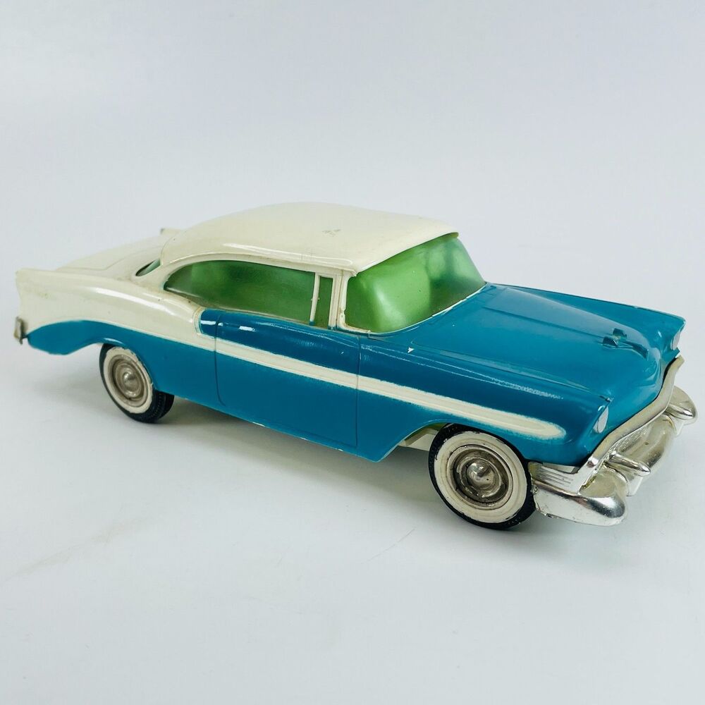 1956 Chevy 2 Door Promo Car Bank Vintage Chevrolet Dealer Collectible 1:25 Scale